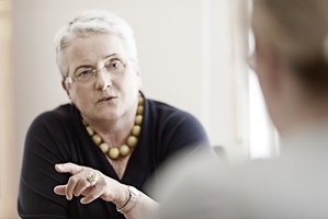 SES-Expertin Irma Fechter im Einsatz.